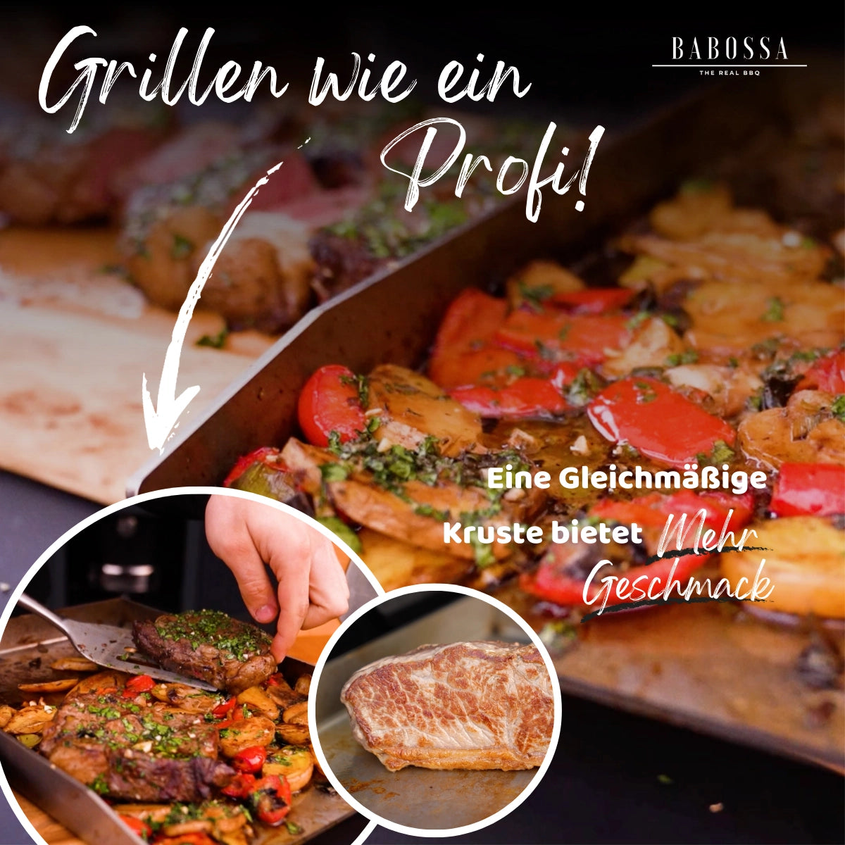 Babossa Plancha für Rösle Blazeflame | 33 x47,6 cm