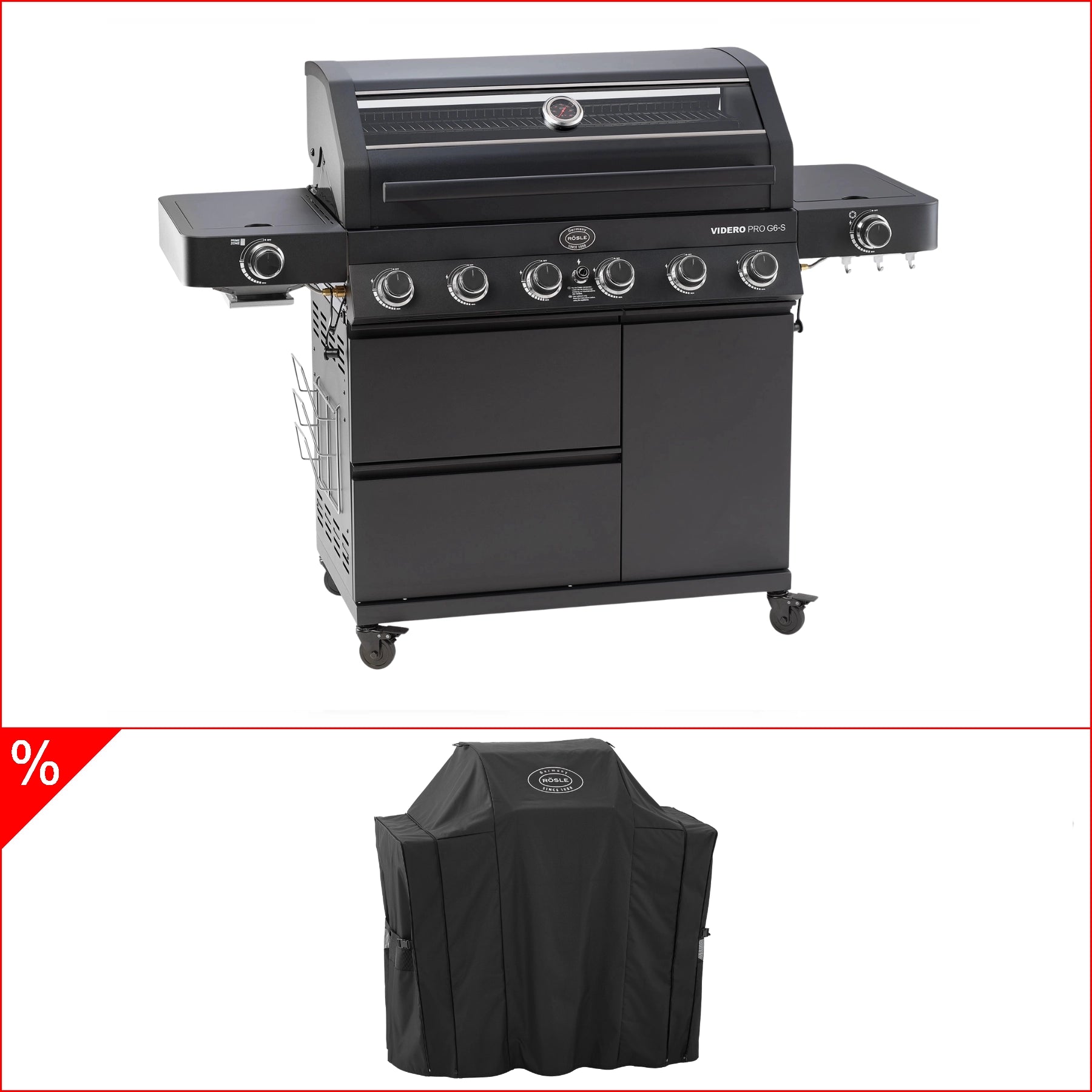 Rösle Videro Pro G6-S Vario+ 50mbar inkl. gratis Abdeckhaube (original)