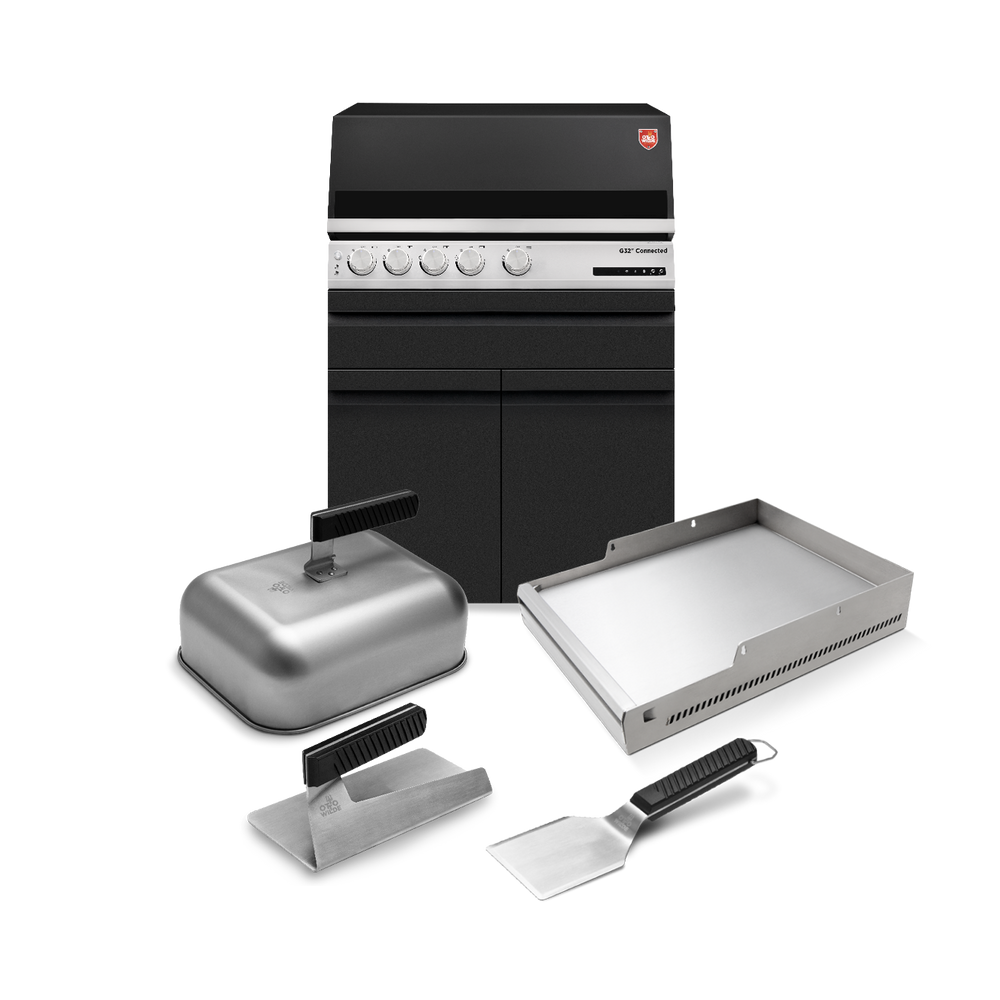 Otto Wilde „Burger Profi“-Set mit Gasgrill G32 Connected 2 Türen