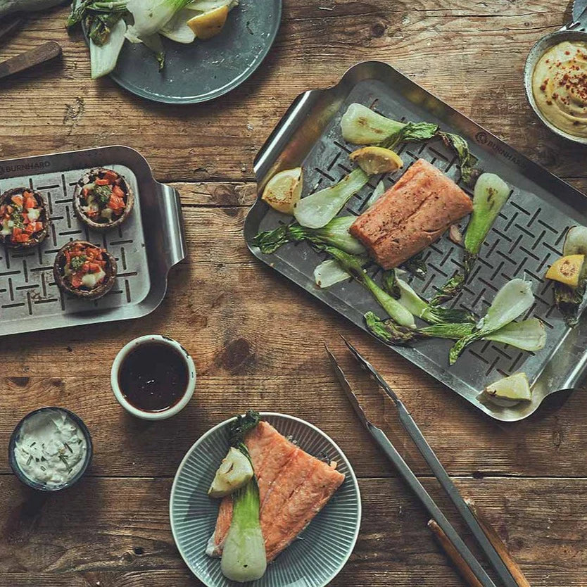 Burnhard Edelstahl Grillschale 27,5 x 19 x 2 cm