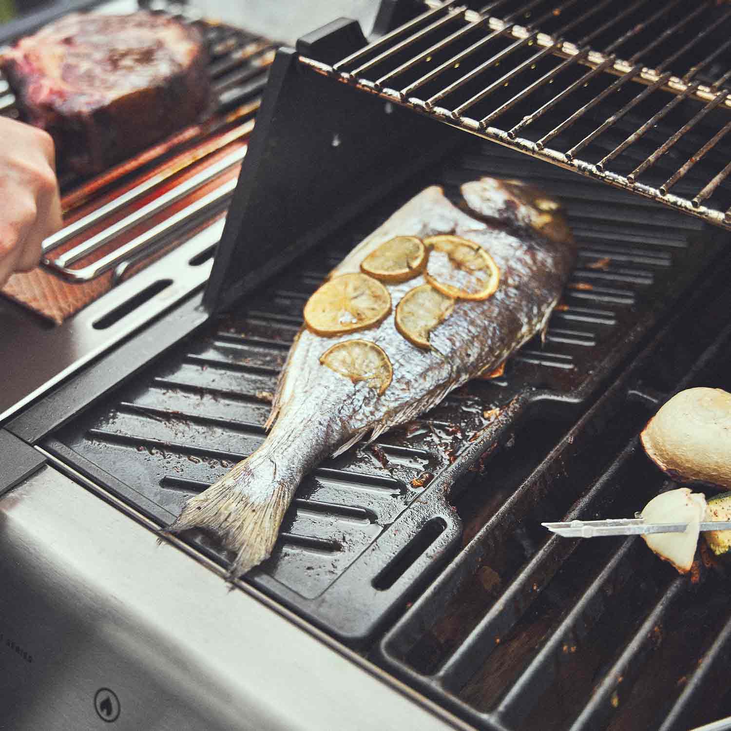 Burnhard Grillplatte Gusseisen beidseitig EARL | 43 x 19,8 x 2 cm