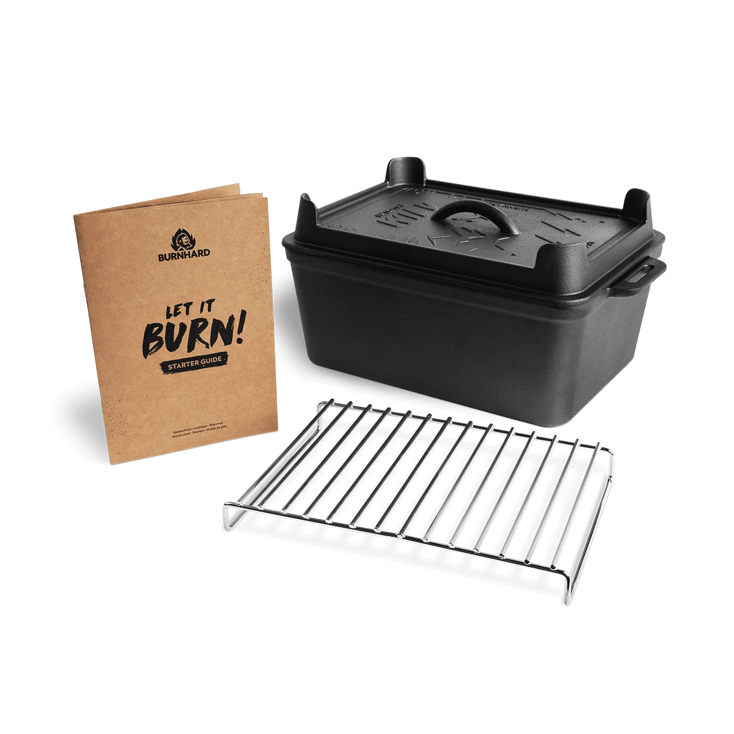 Burnhard Gusseisen Kastenform mit Deckel