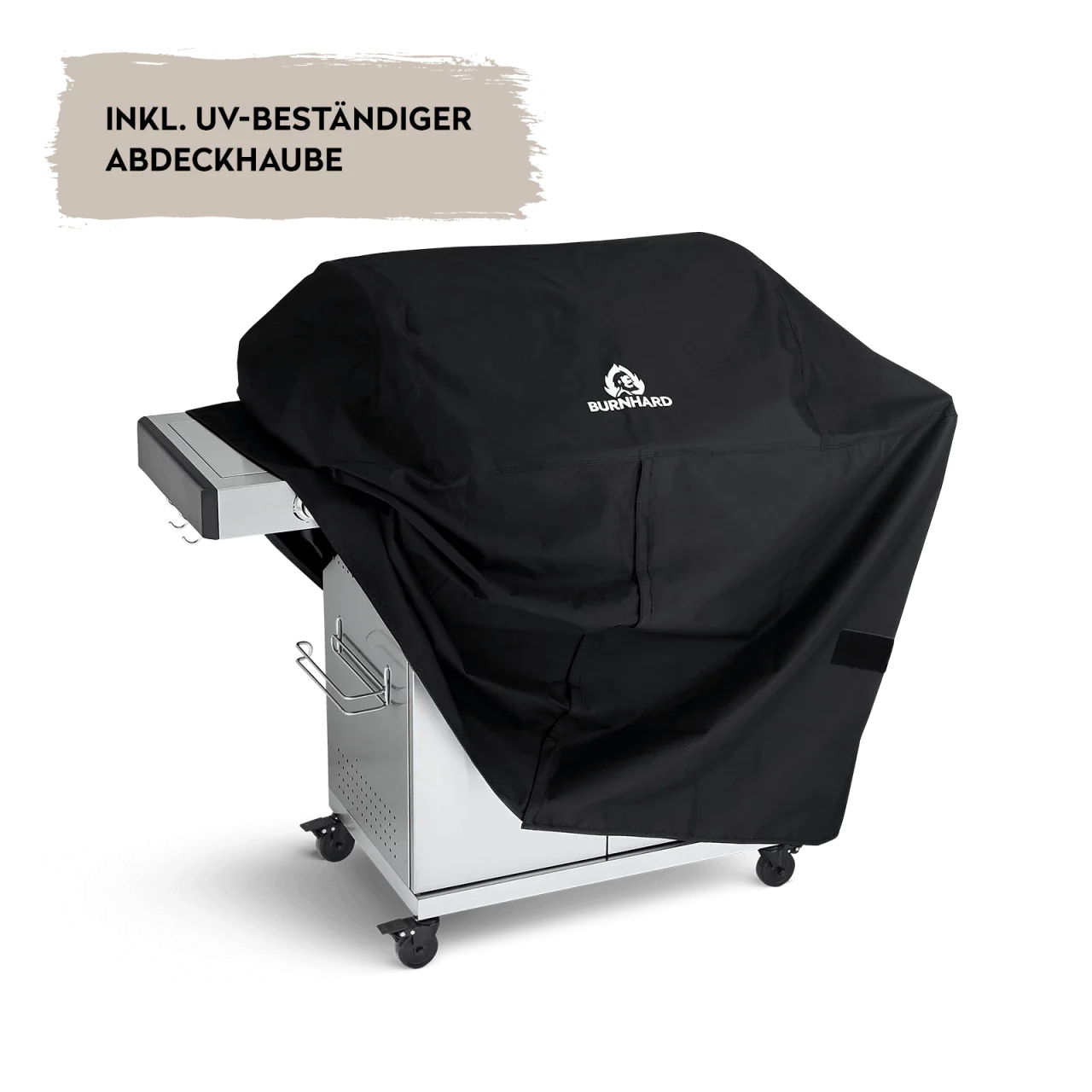 Burnhard FRED Deluxe Gasgrill 3-Brenner Edelstahl mit Gusseisenrost (Series 3)