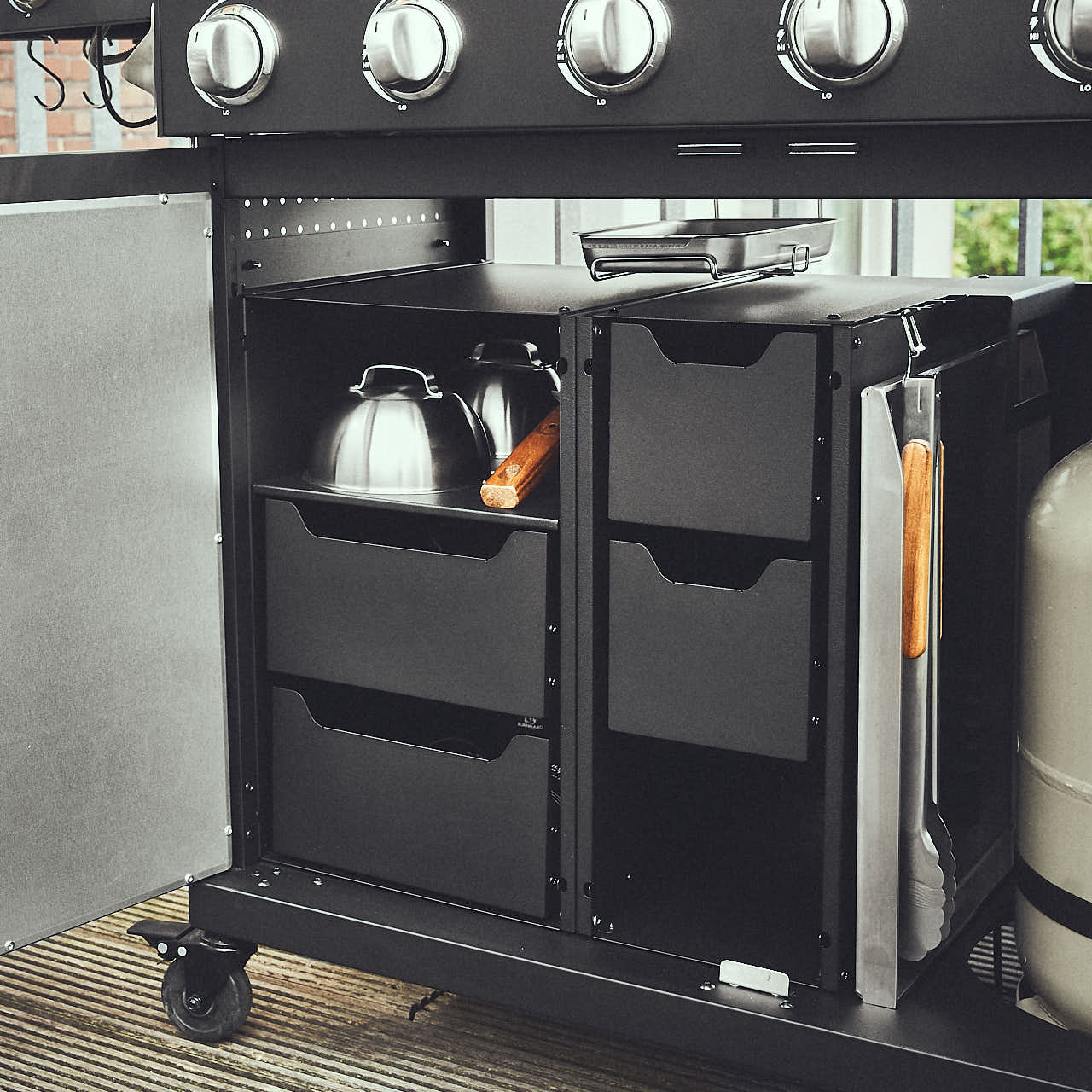 Burnhard Einbauregal für Gasgrill FRED 20 & 30 cm