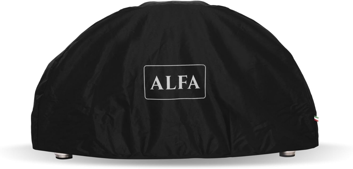 Alfa Forni Abdeckhaube, 4 Pizze (Classico), Schwarz