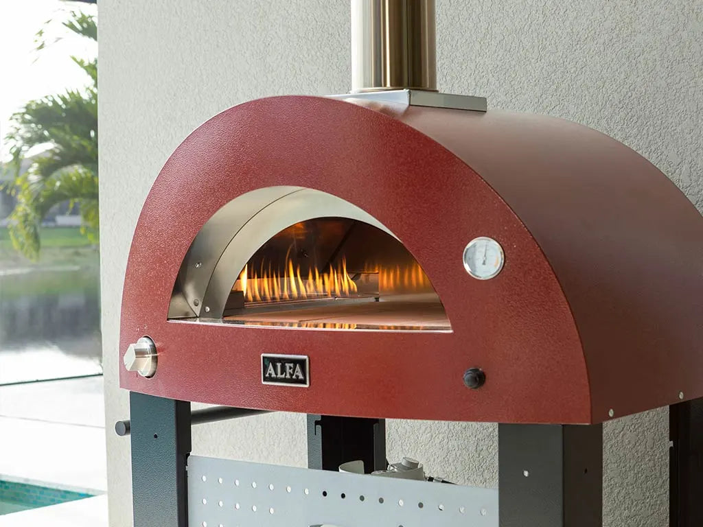 Alfa Forni Moderno 2 Pizze, Hybrid, Gelb