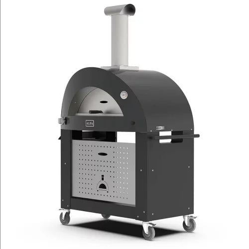Alfa Forni Moderno, Unterbau 3 Pizze, Schwarz