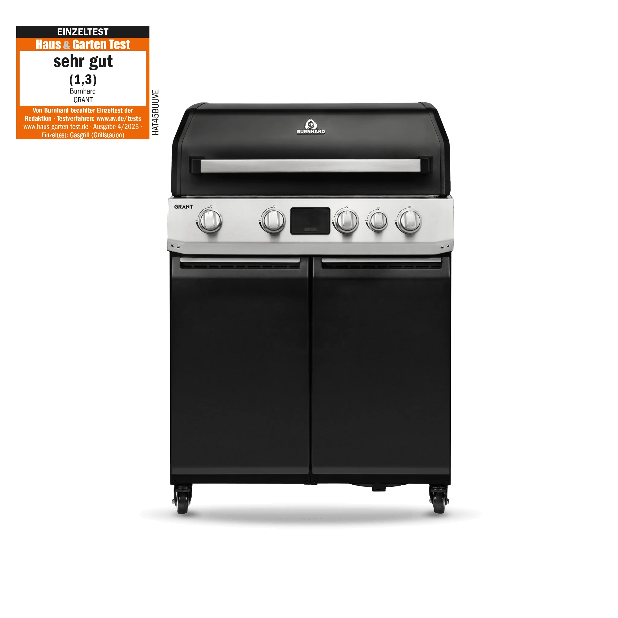 Burnhard GRANT Base - Modularer Gasgrill 4-Brenner mit Türen und Edelstahlrost