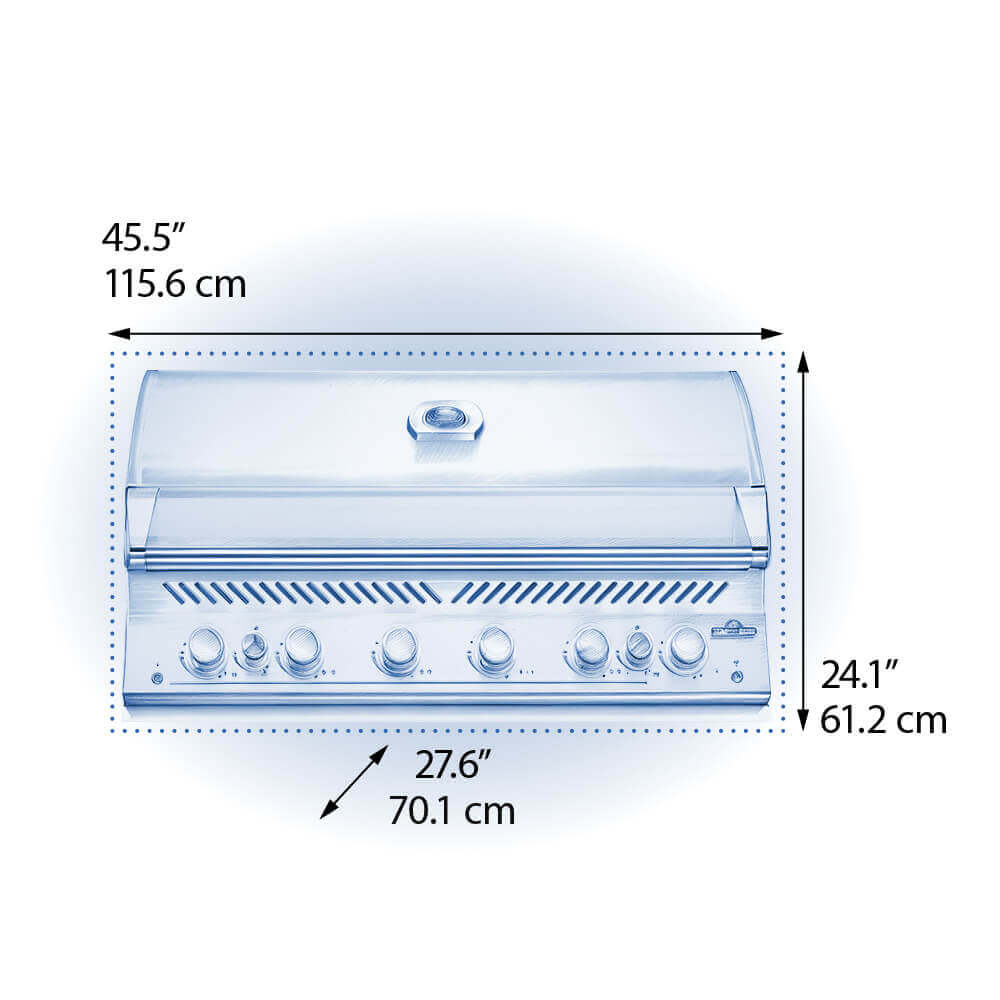 Napoleon 700er Serie 44", Built-In Gasgrill