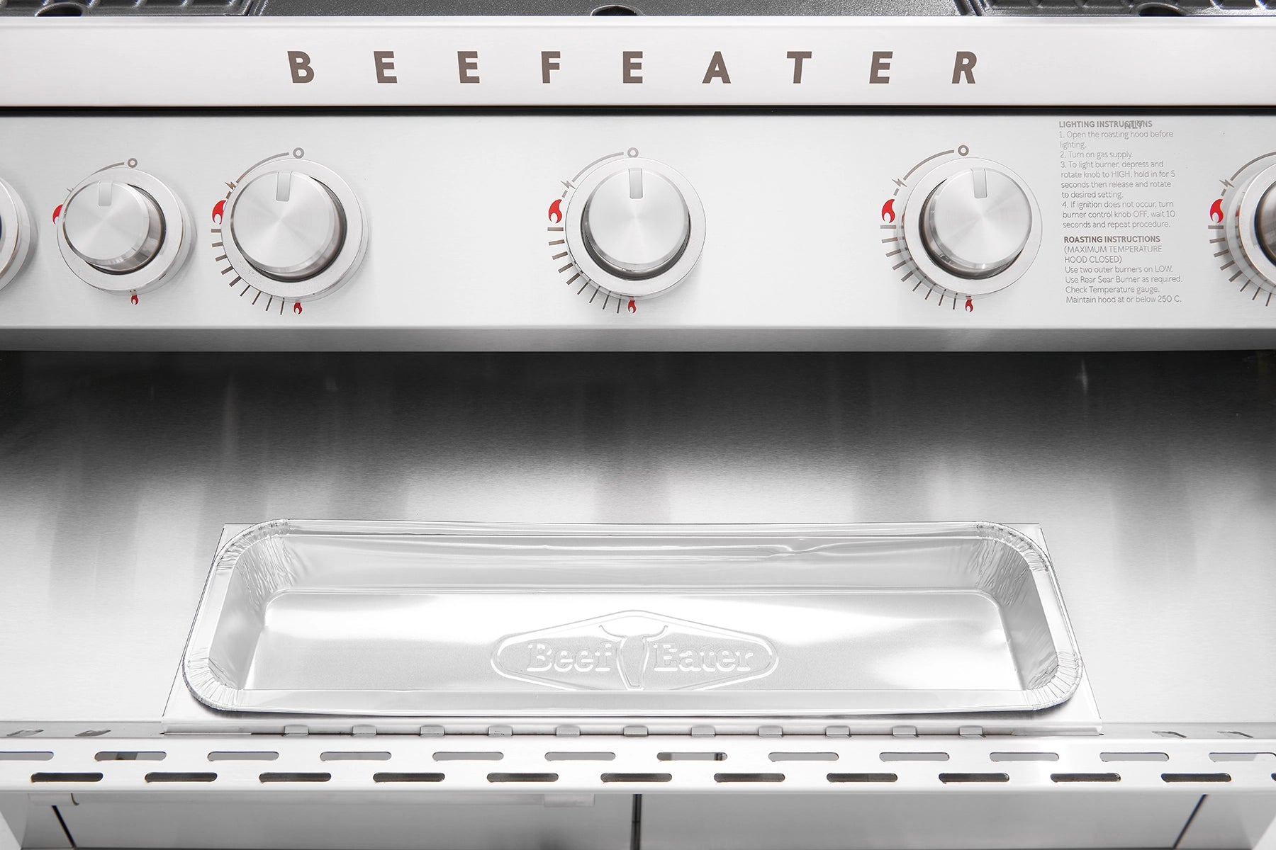 BeefEater 7000-Serie Premium 5-Brenner Einbau-Gasgrill Fettauffangschale