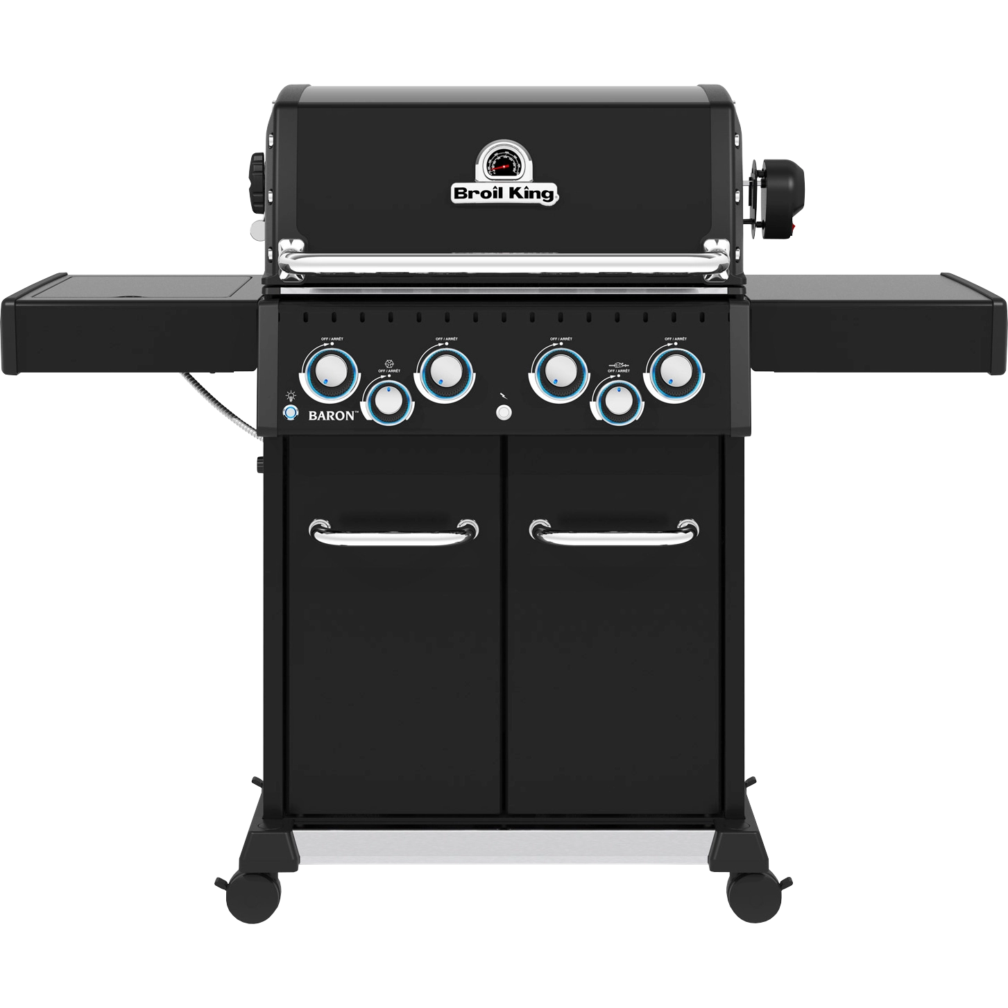Prododuktbild Broil King Baron 490 IR Shadow inkl. Drehspieß & Infrarot-Seitenbrenner