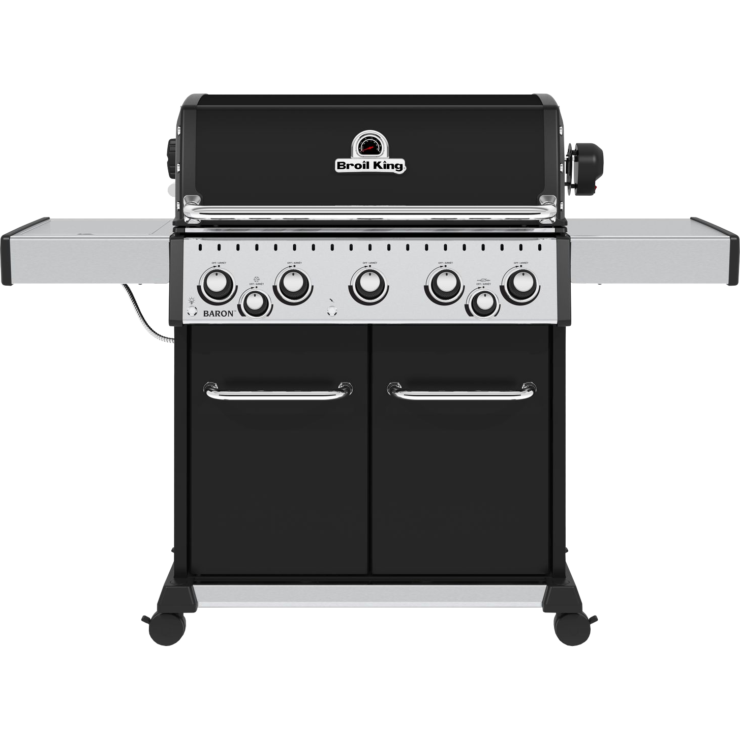 Broil King Baron 590 Schwarz Gasgrill in Frontansicht