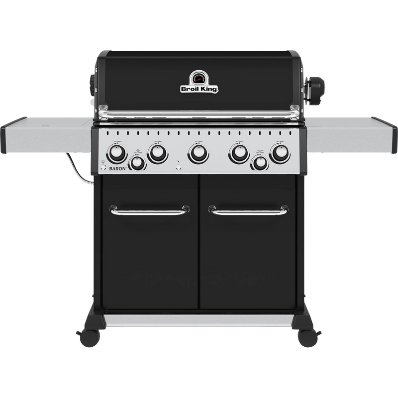 Broil King Baron 590 Schwarz Gasgrill in Frontansicht