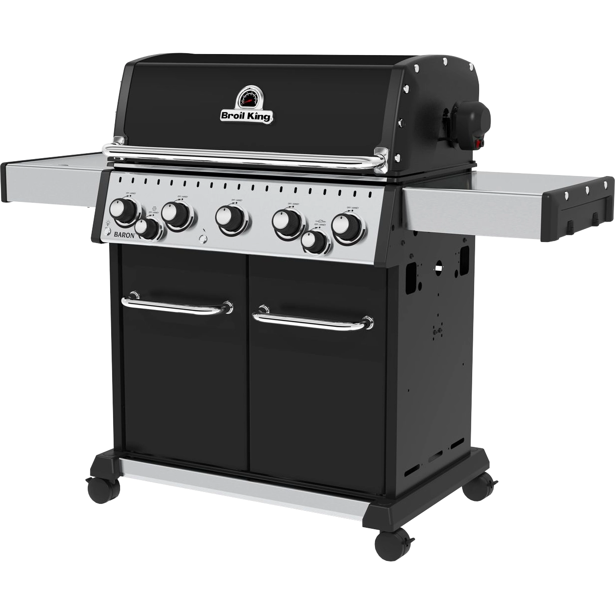 Baron 590 Black mit Seitenkocher und Drehspieß von Broil King