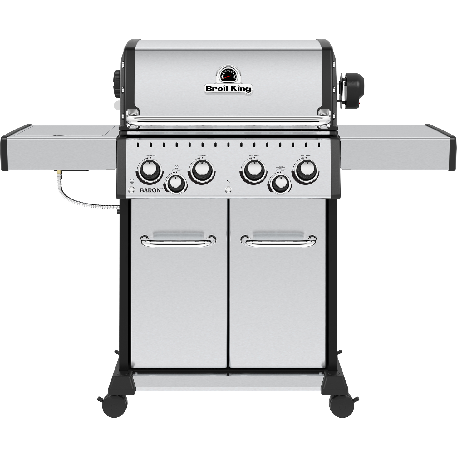 Baron S 490 IR Edelstahlgrill von Broil King in Frontansicht