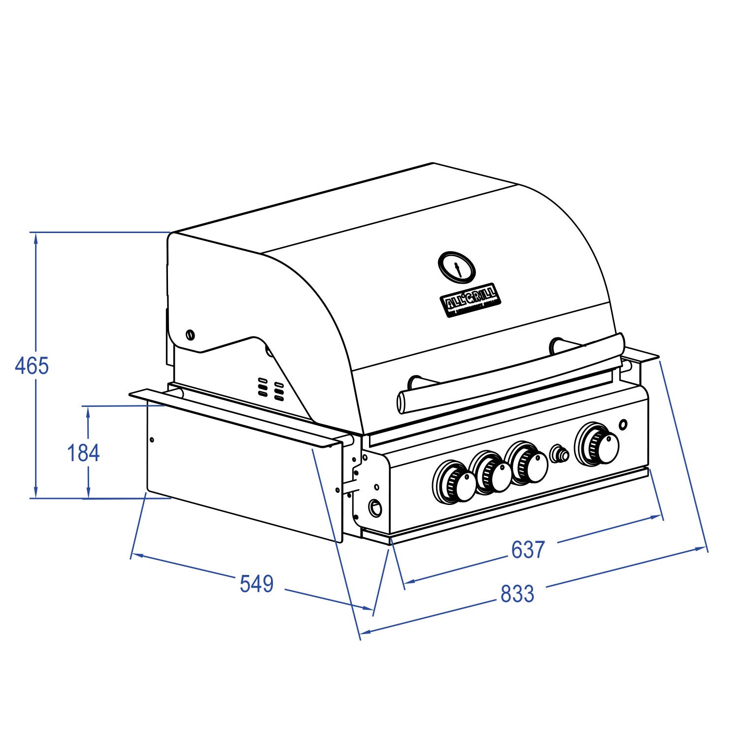 ALL’GRILL Chef M Built-In