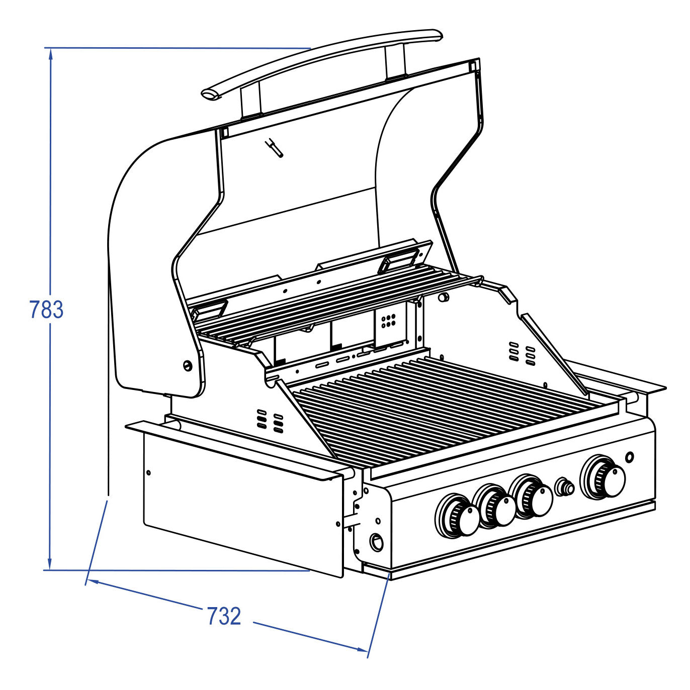 ALL’GRILL Chef M Built-In