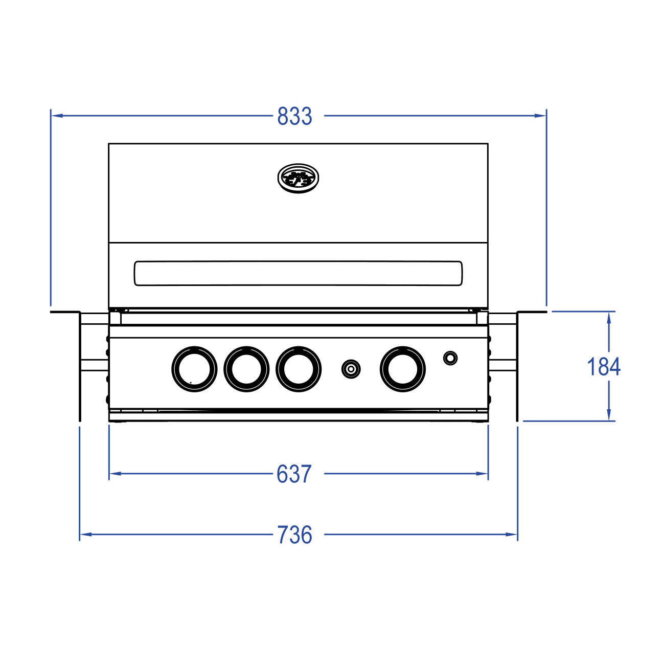 ALL’GRILL Chef M Built-In