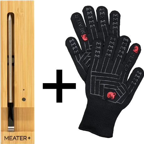Meater+ Bluetooth Grillthermometer + Handschuhe