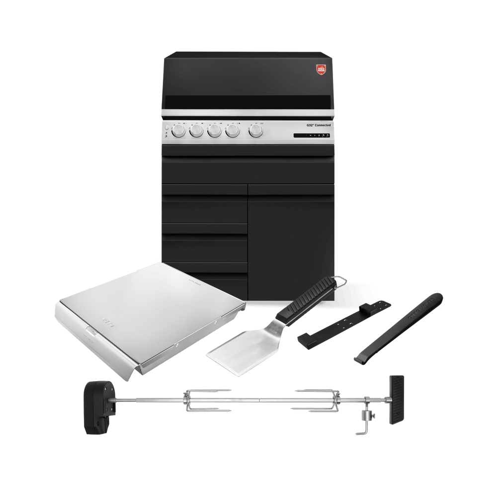 Otto Wilde „Röst Profi“-Set mit Gasgrill G32 Connected, 3 Schubladen + 1 Tür