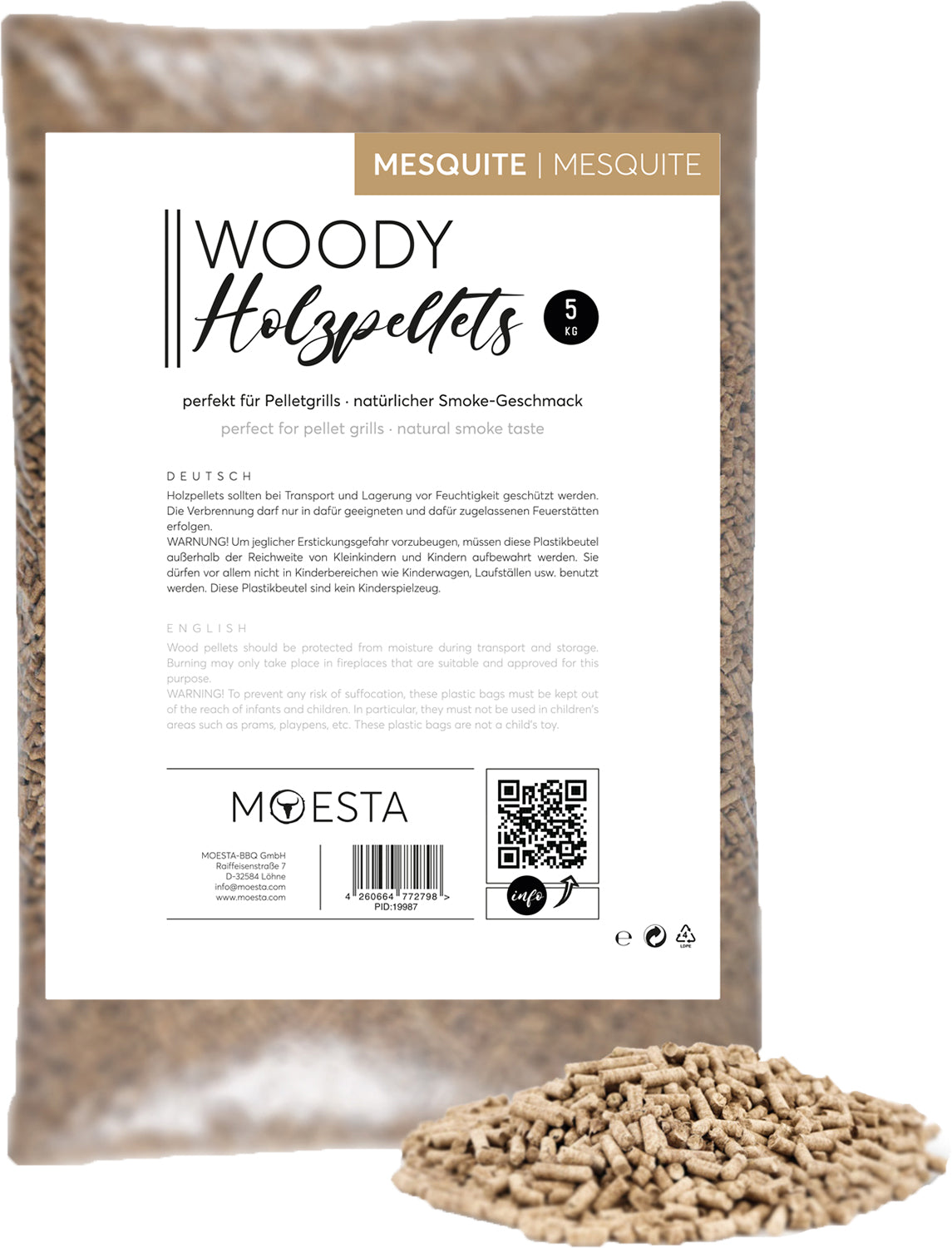 Moesta Pellets, Mesquite 5kg