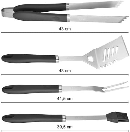 Miyako Grillbesteck-Set 4-tlg incl. Tasche