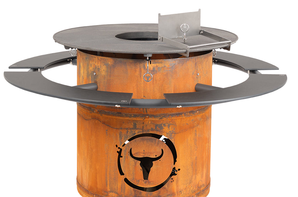 Anwendungsbild Moesta JÖRN - ADAPTER FÜR FLAMMLACHSBRETT ZUR BEFESTIGUNG AN BBQ DISK