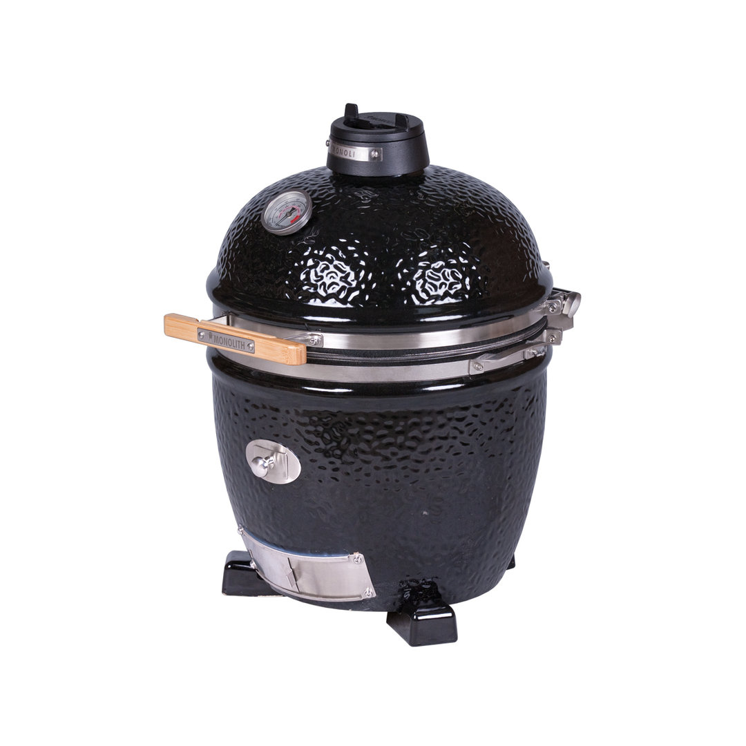 Monolith Grill Classic BBQ Guru Pro 2.0, Schwarz ohne Gestell und Seitentische