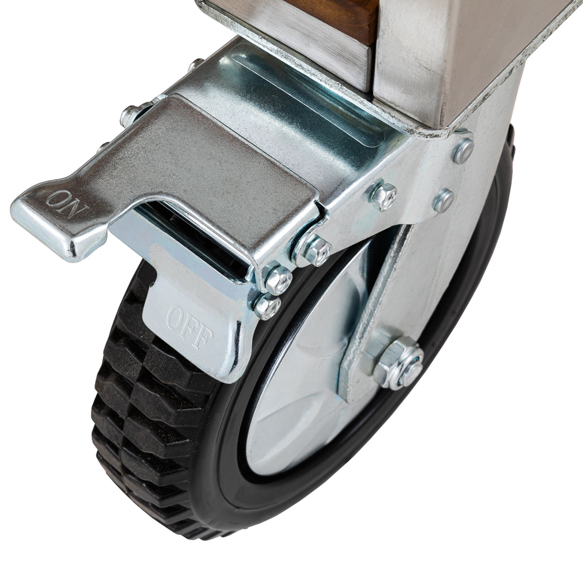 Monolith Buggy aus Edelstahl & Teak, LeChef