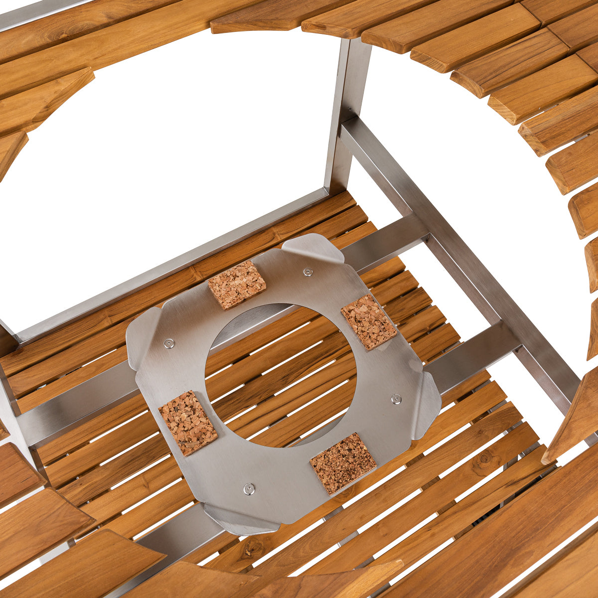 Monolith Buggy aus Edelstahl & Teak, LeChef