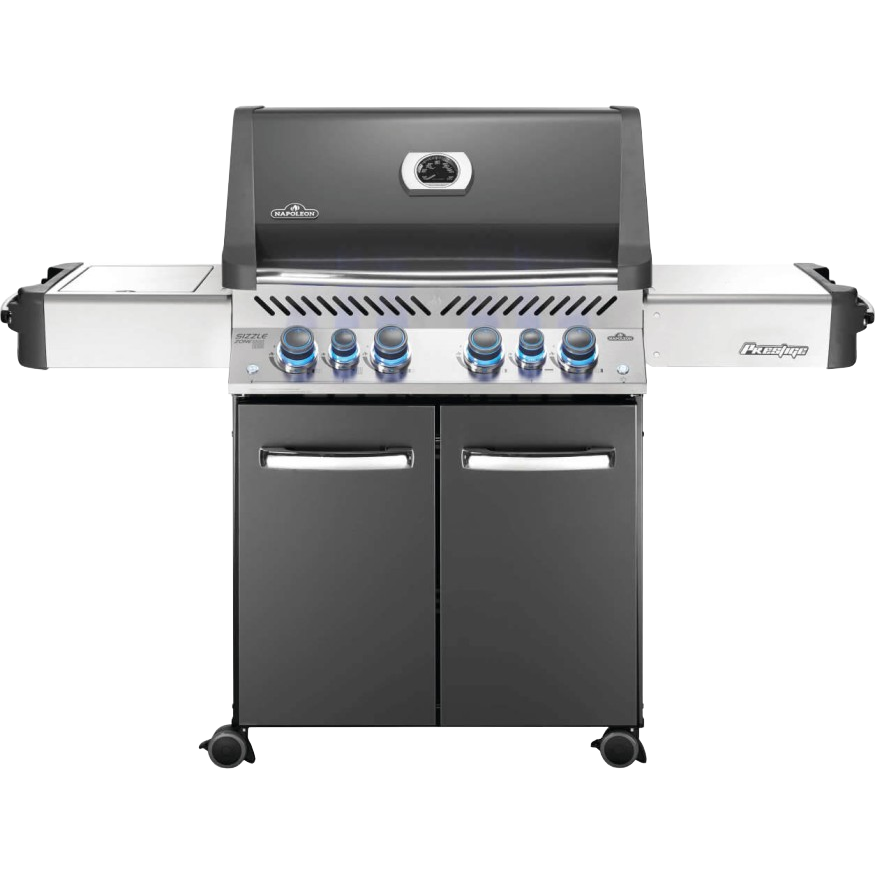 Frontansicht Napoleon Prestige 500 Gasgrill, Rauchgrau