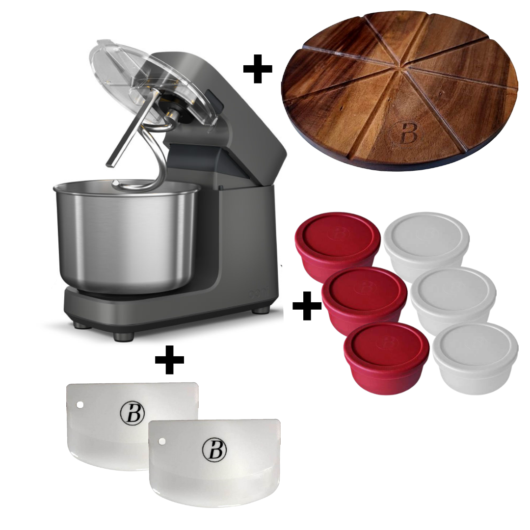 Ooni Halo Pro Spiral-Knetmaschine & Küchenmaschine dark grey inkl. gratis Pizzazubehör