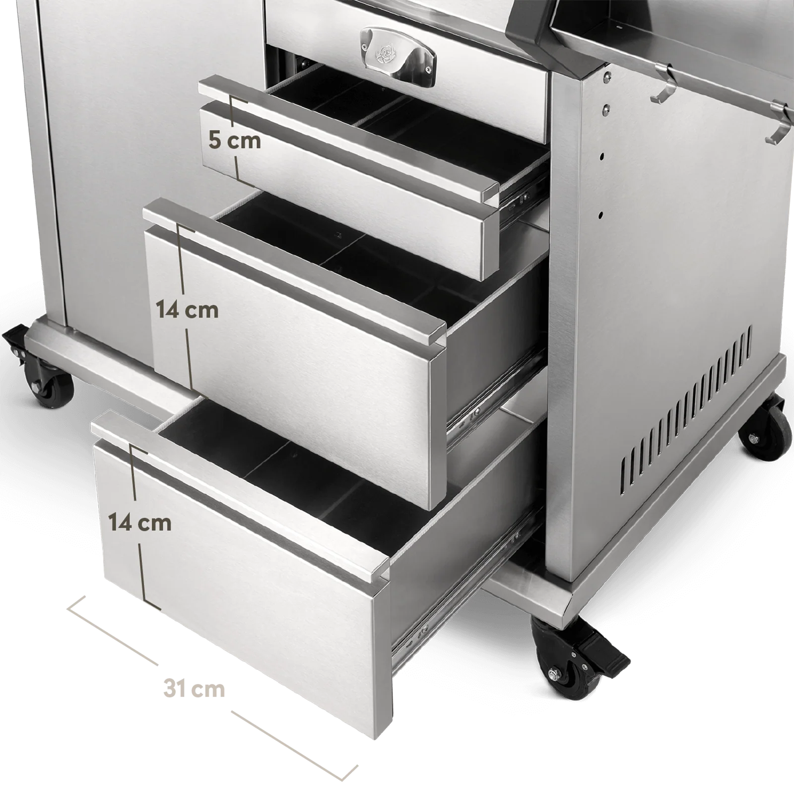 Burnhard Big EARL Premium-Gasgrill 4-Brenner Edelstahl mit Edelstahlrost
