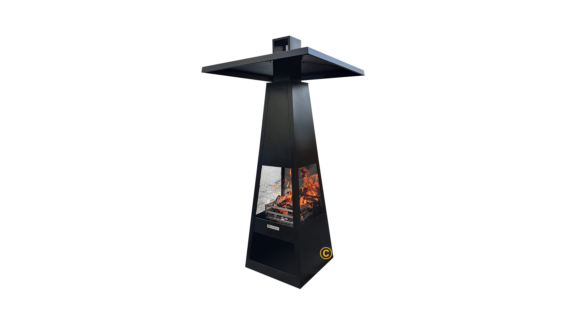 Quan Garden QUAN HEAT MASTER UMBRELLA montiert