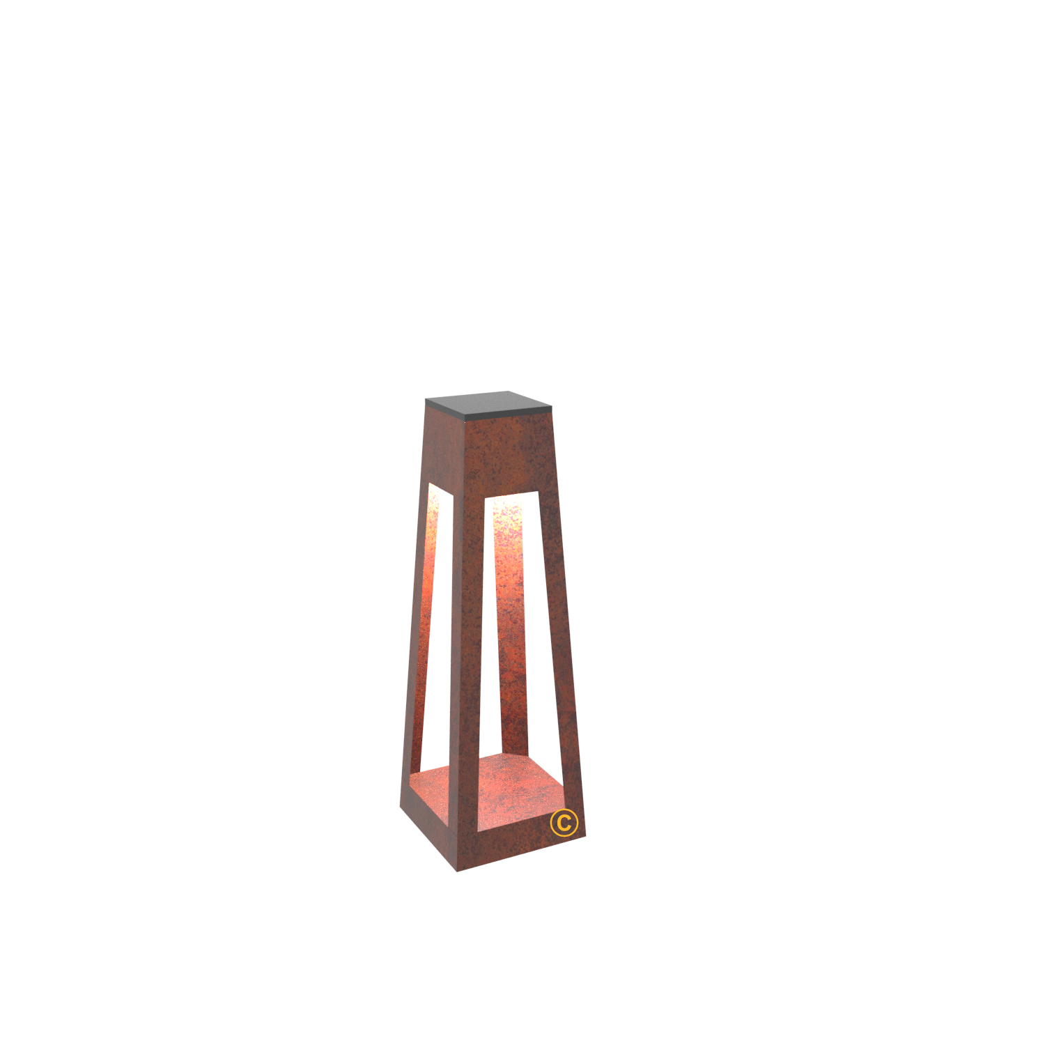 Quan Garden QUAN SMALL BOLLARD II CORTEN
