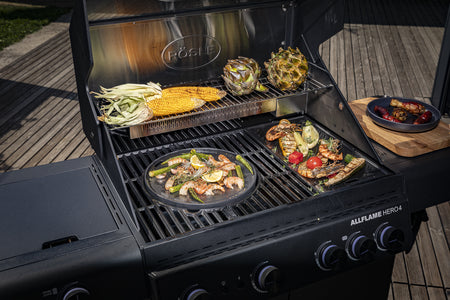 Rösle BBQ Station AllFlame Hero 4 Brenner Gasgrill – 50mbar