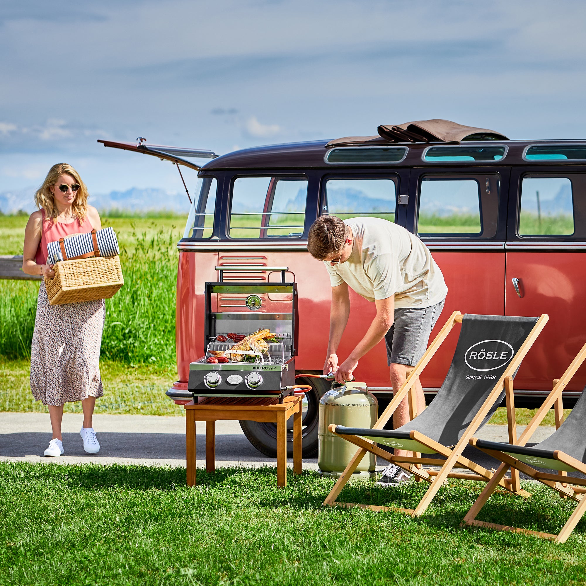 Rösle Gasgrill BBQ-Portable VIDERO G2-P 30mbar