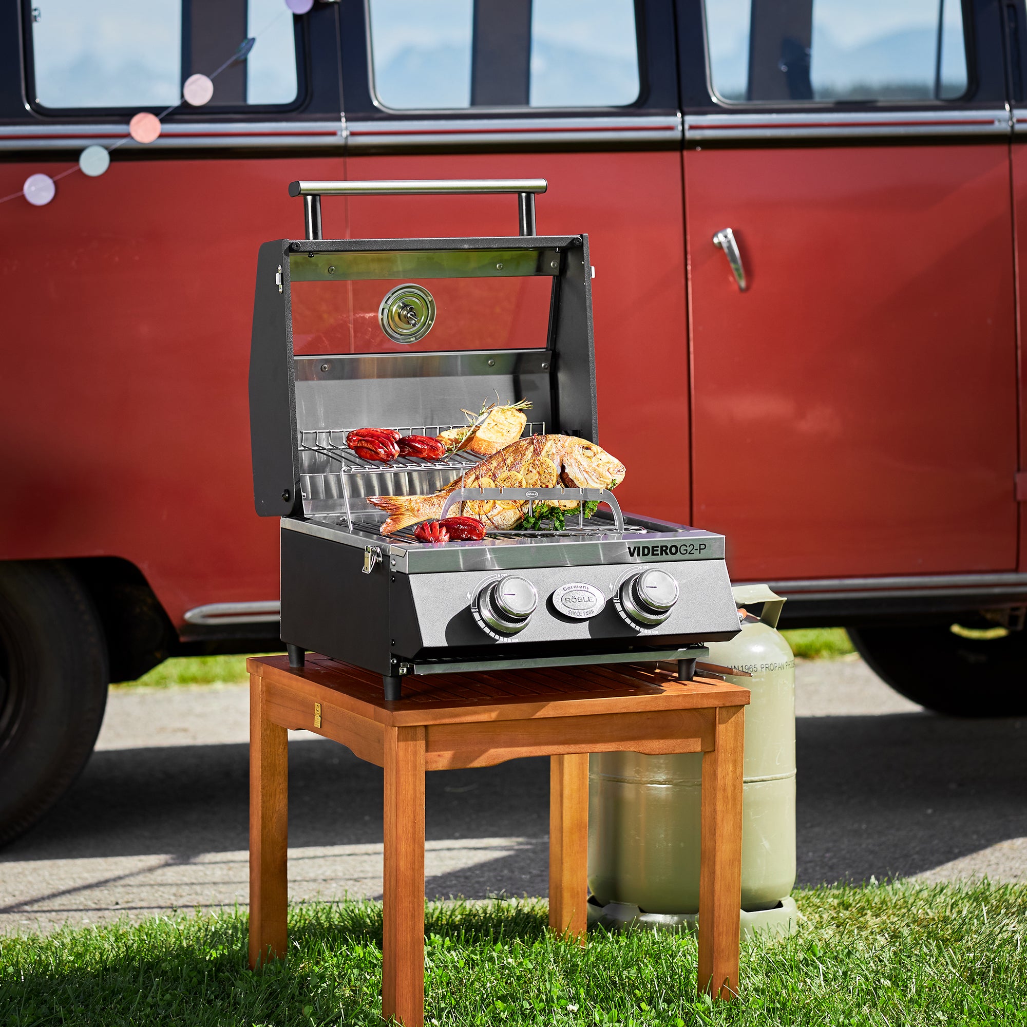 Rösle Gasgrill BBQ-Portable VIDERO G2-P 50 mbar