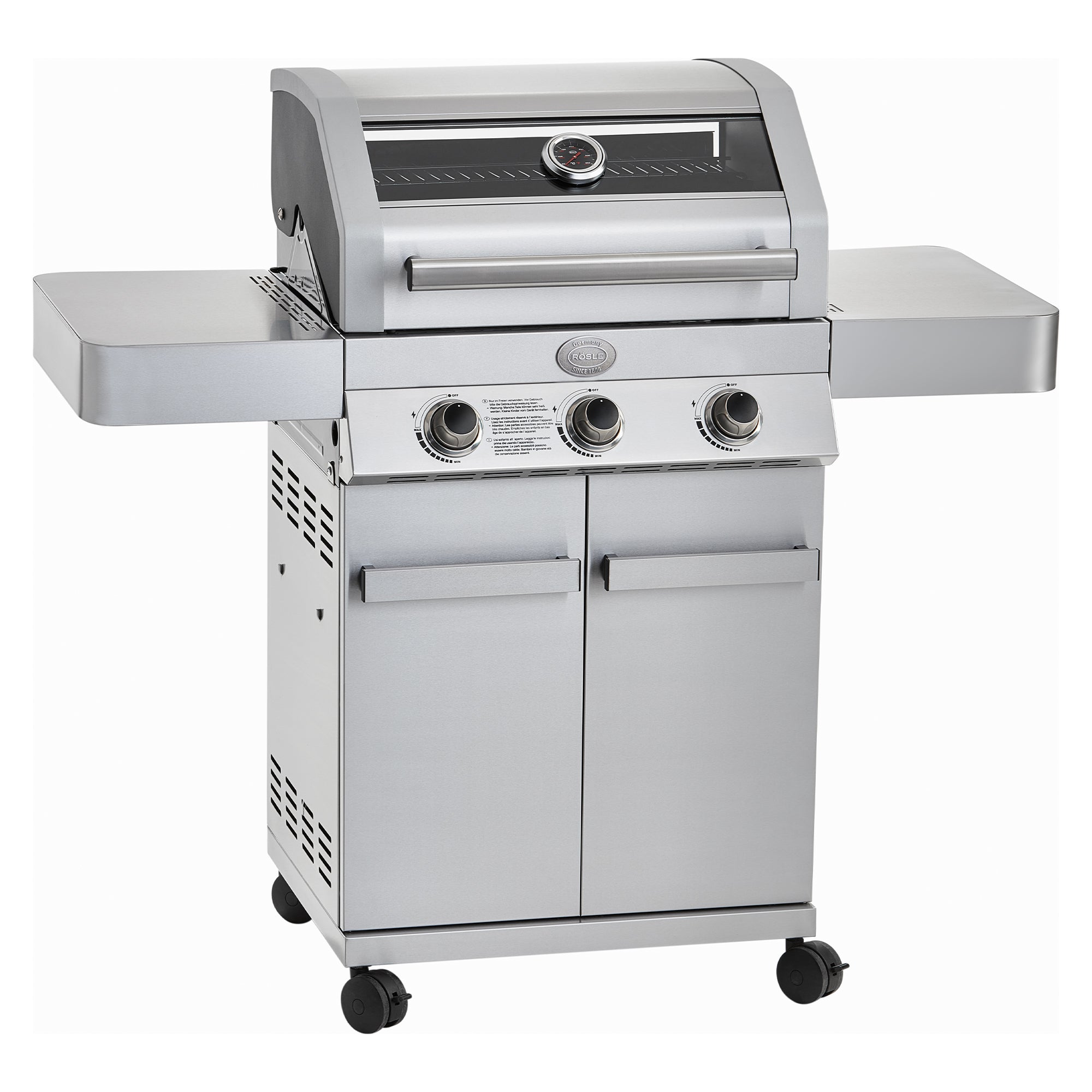 Gasgrill BBQ-Station Gourmet G3 Edelstahl 50mbar