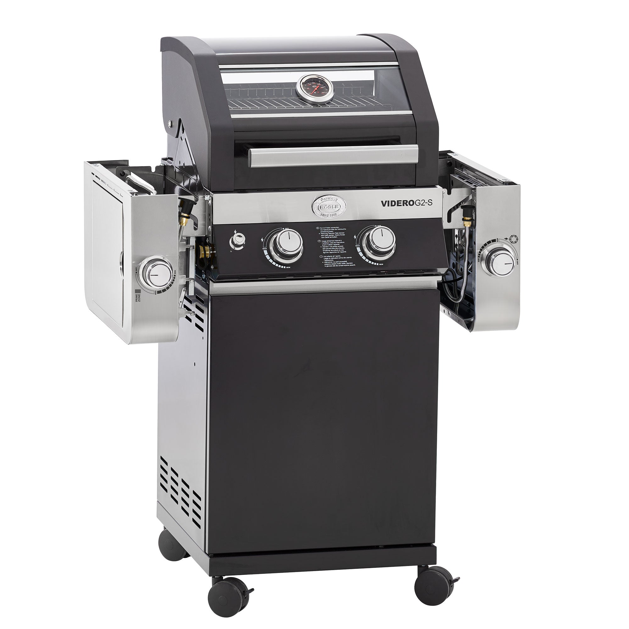 Rösle Gasgrill BBQ-Station VIDERO G2-S Vario+ schwarz 50 mbar