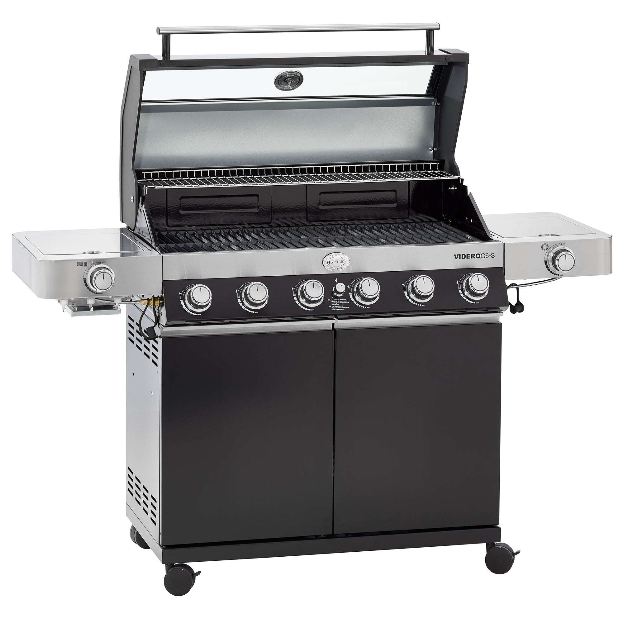 Rösle Gasgrill BBQ-Station VIDERO G6-S Vario+ schwarz 50 mbar