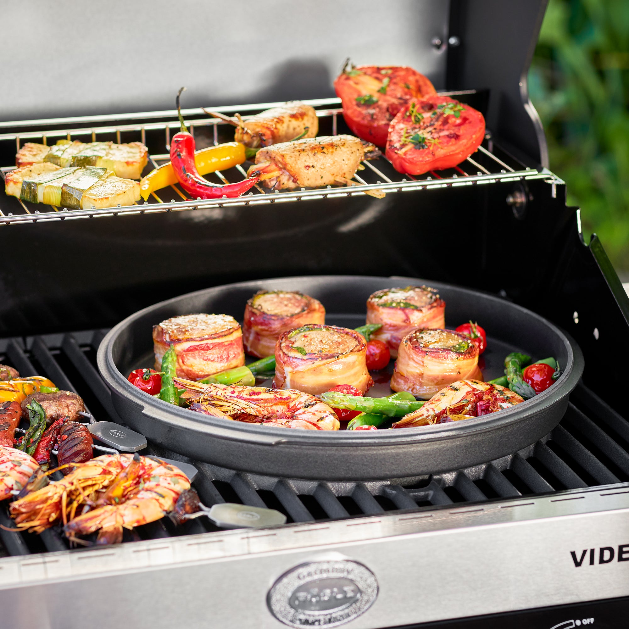Rösle Gasgrill BBQ-Station VIDERO G6-S Vario+ schwarz 50 mbar