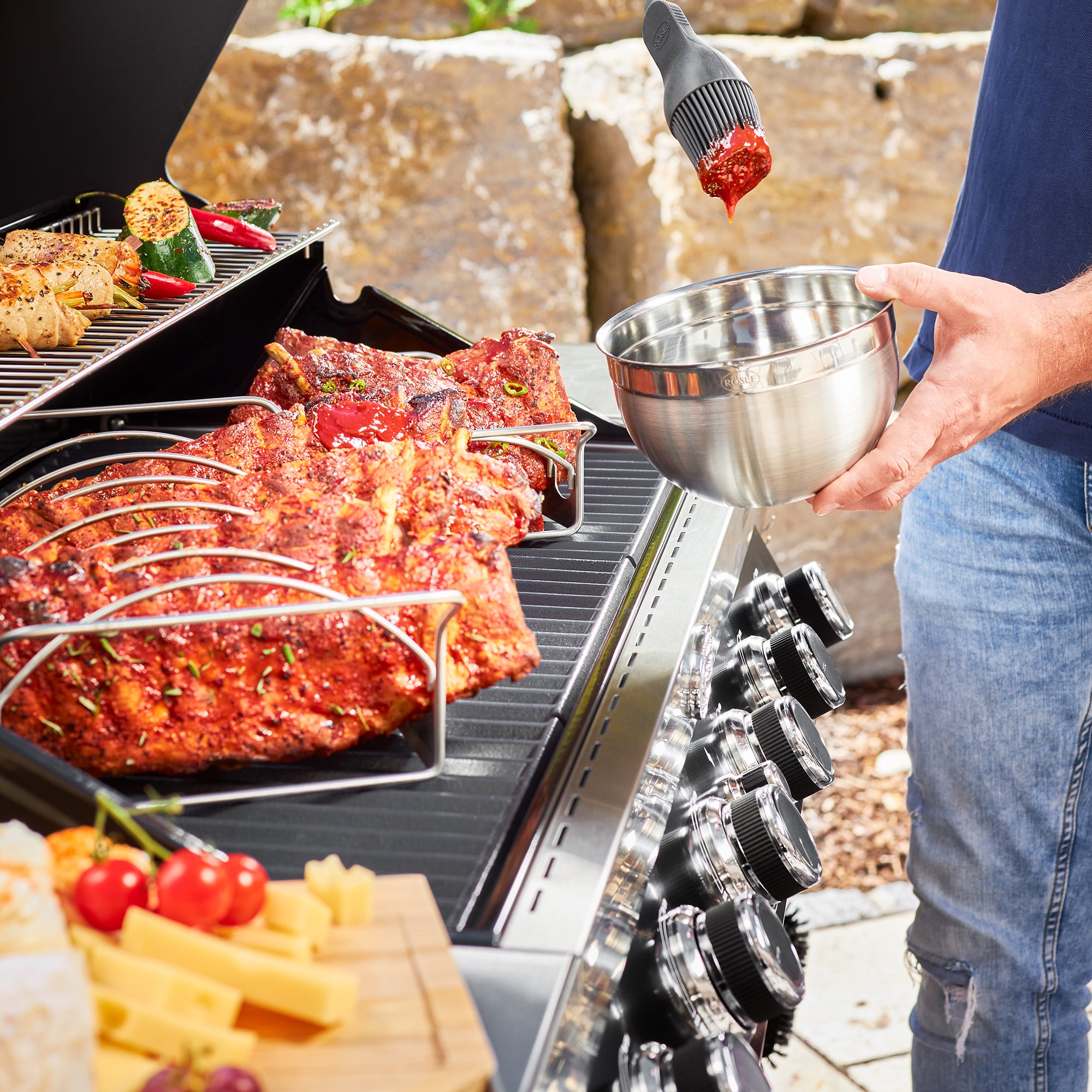 Rösle Gasgrill BBQ-Station VIDERO G6-S Vario+ schwarz 50 mbar