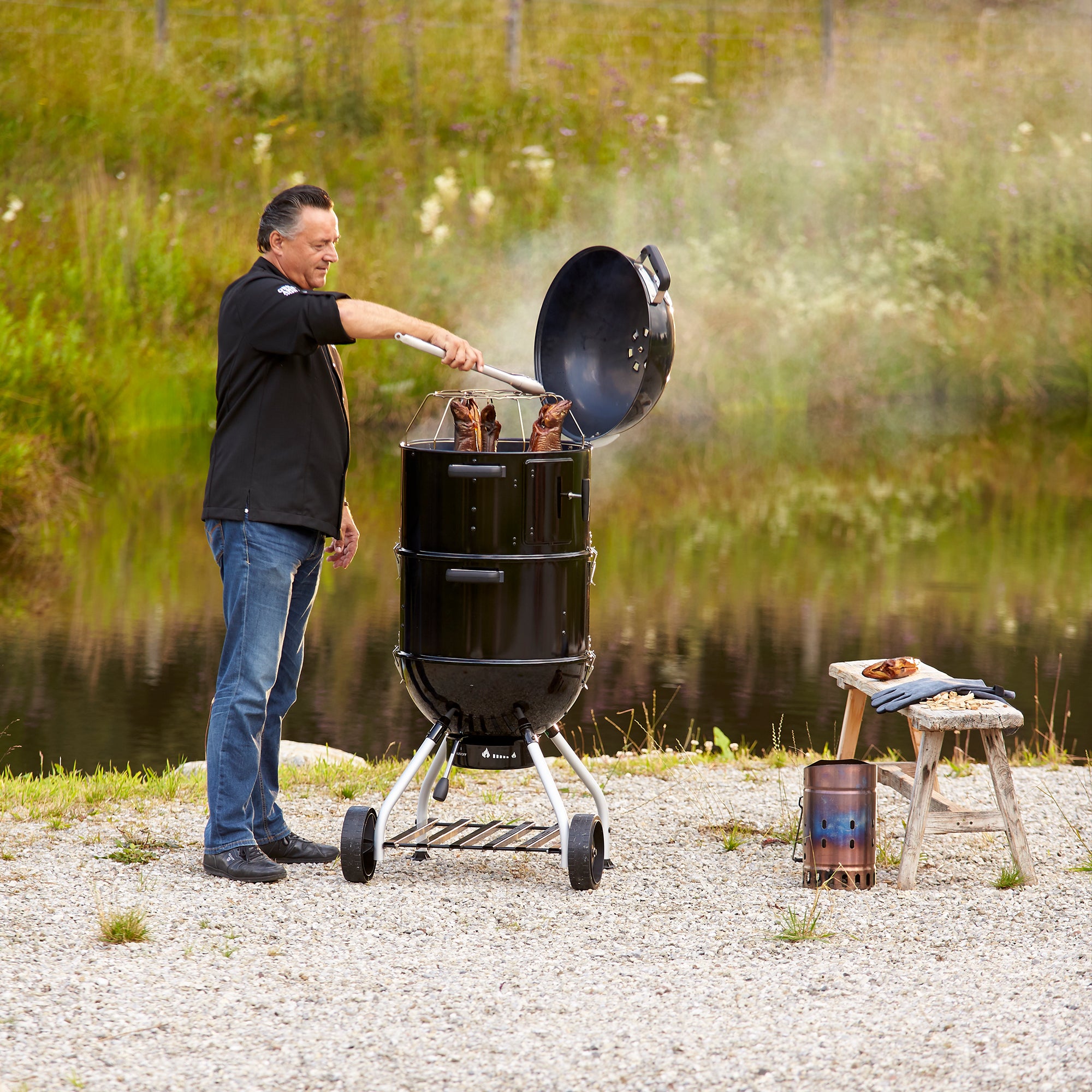 Rösle Smoker No.1 F50-S schwarz (Ø 50 cm)