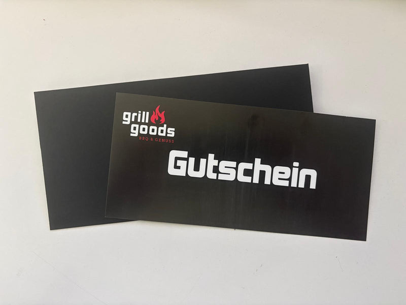 Grillgoods Gutscheinkarte mit Umschlag