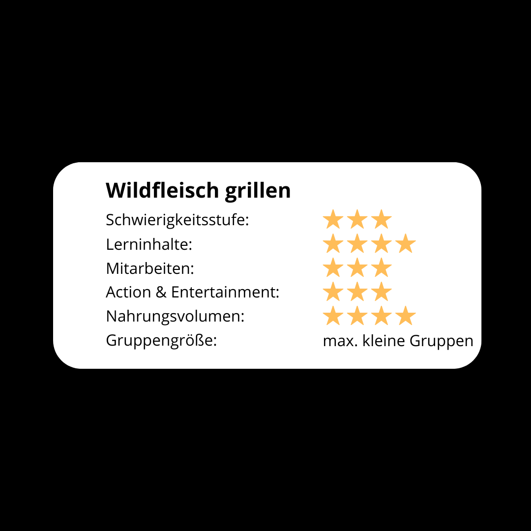 Wildfleisch grillen! - Das Grillseminar mit richtig Geschmack! 2026