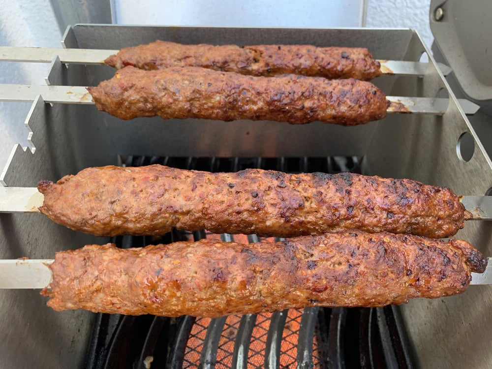 Bild 3 Adana mit den Babossa Grillspießen, 5Stk. passend für Babossa Windschutze