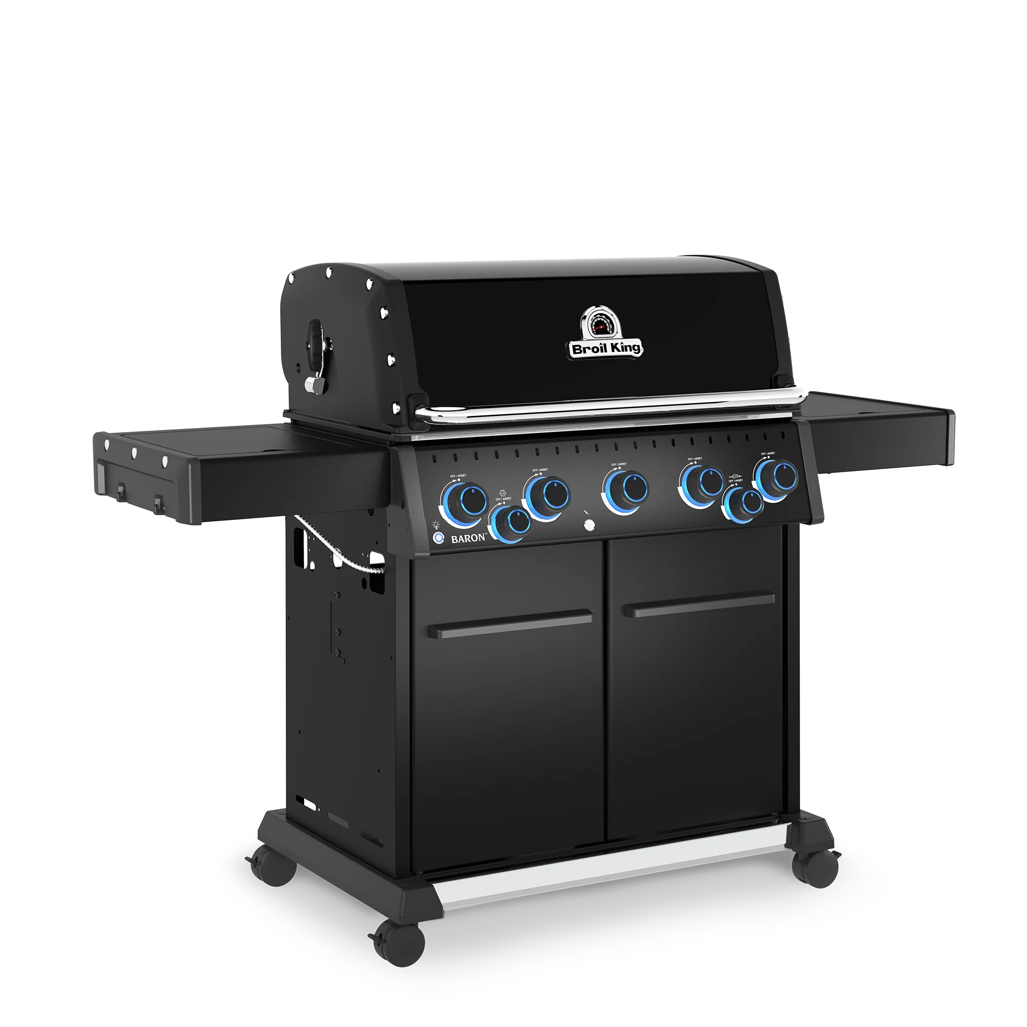 Broil King Baron 590 X Shadow inkl. Drehspieß - Ansicht von schräg vorne