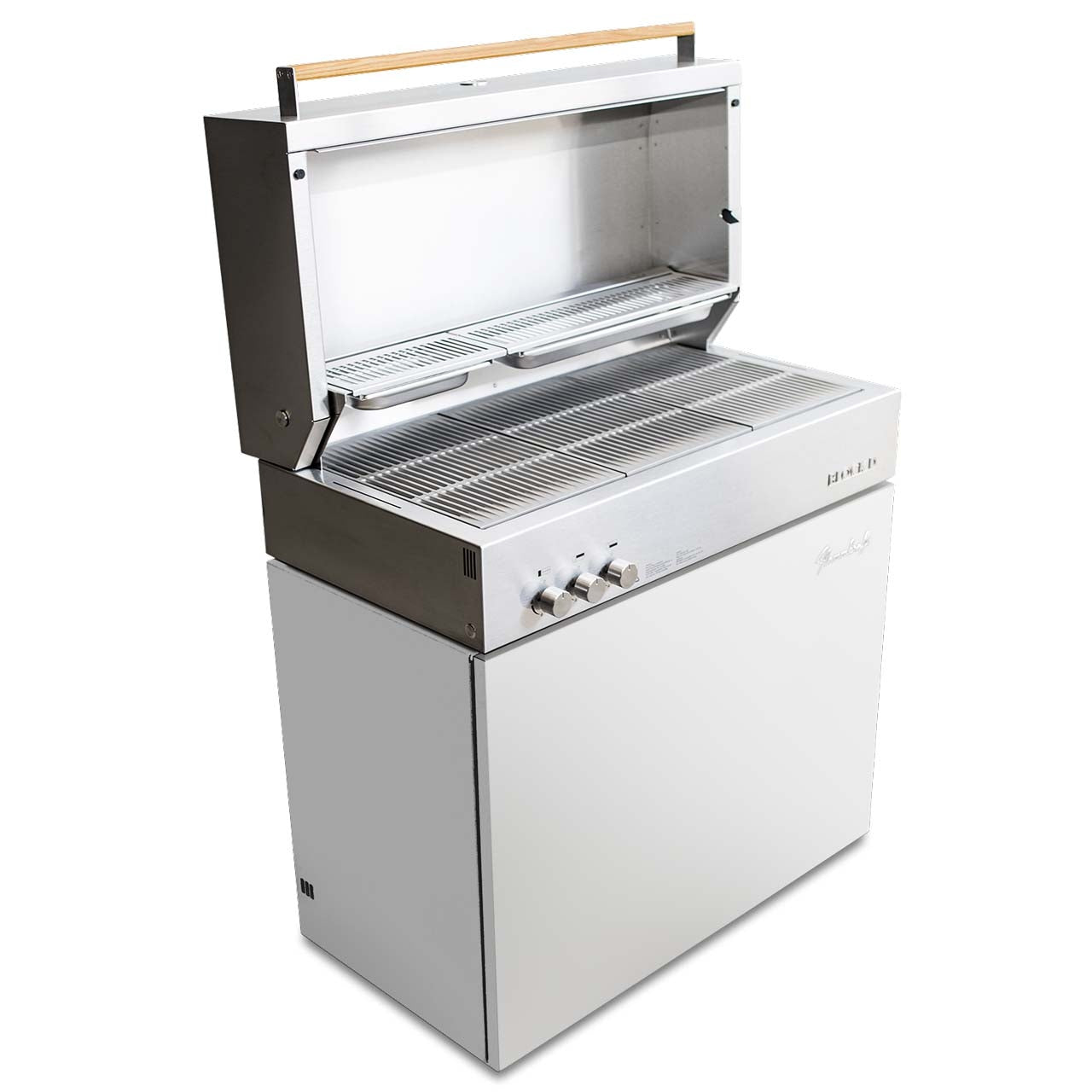 Flammkraft Gasgrill Block D Gen.5 Elfenbeinweiß