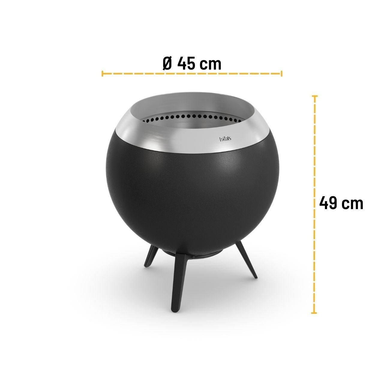 Höfats MOON 45 Feuerschale mit niedrigem Fuß - Grillstar.deHöfats MOON 45 Feuerschale mit niedrigem FußHöfatsGrillstar.deH007164064251007160
